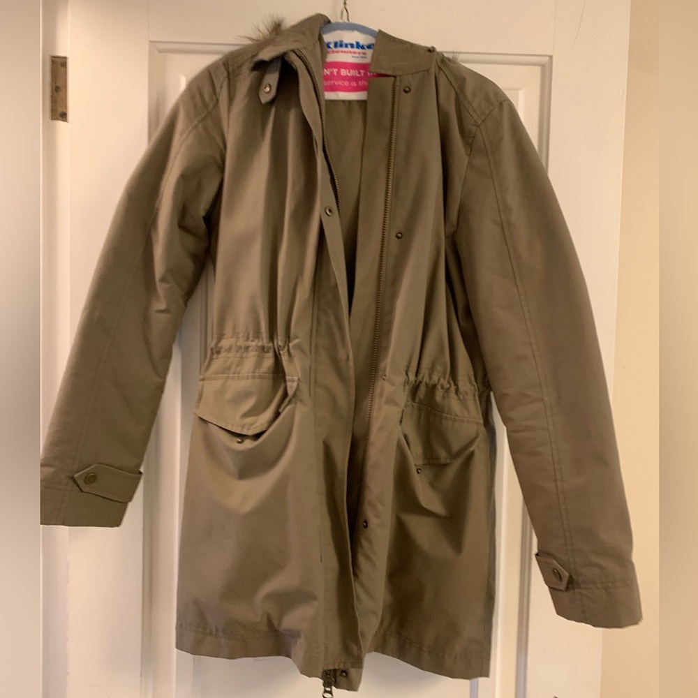 Garnet Hill Fall/Spring jacket, size 6, olive green
